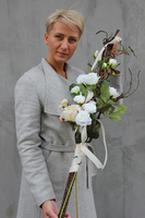 dekoracja nagrobna / kompozycja Gloria, dł.92cm 