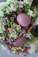 Lumano, wielkanocny wianek na drzwi / stroik na stół z jajkami, śr.32cm