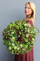 duży zielony wianek, Elswood Green, śr.45cm  