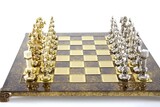 ekskluzywne szachy metalowe, Renesans, wym.36x36cm 