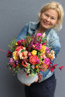 jesienna kompozycja kwiatowa, Morenna, wys.50cm 