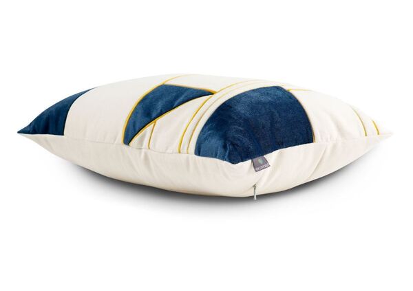 Geometric New York, poduszka dekoracyjna welurowa, wym.40x60cm