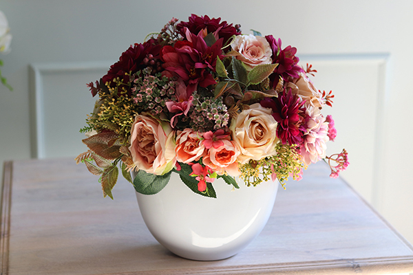 Camilla Bordo, kompozycja kwiatowa / bukiet w donicy Cinderella, wys.32cm