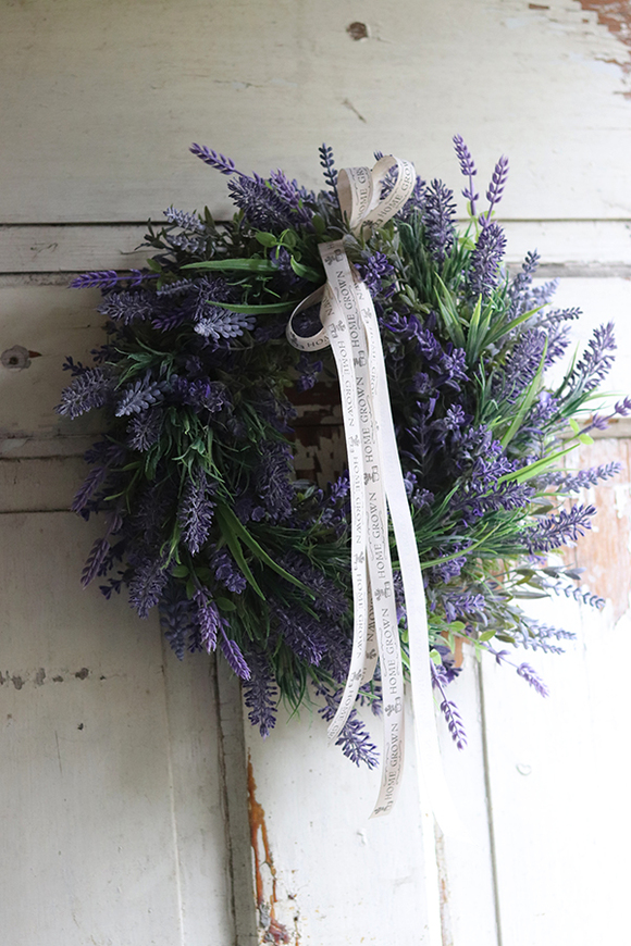 dekoracyjny wianek z lawendą, Lavender Home 3, śr.35cm   