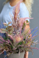 jesienna fioletowo - różowa kompozycja Moko Tenata, wym.45x34cm 