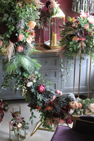 Jasmina Crescent, zachwycająca dekoracja kwiatowa na księżycu, wym.200x144cm