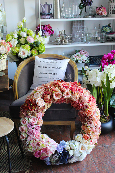 dekoracyjny, ogromny wieniec Tendom, śr.80cm