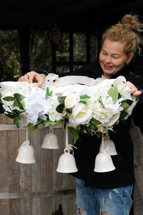 wianek podwieszany wiosenny Dzwoneczki, śr.50cm