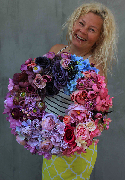 efektowny wianek na drzwi Bogactwo Natury, śr.44cm 