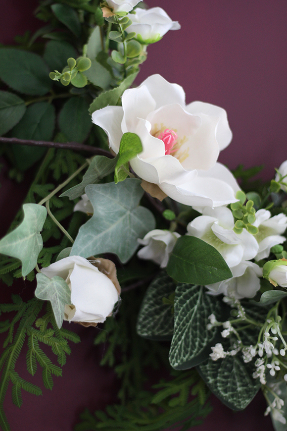 Belissa, subtelny wianek na drzwi, śr.54cm