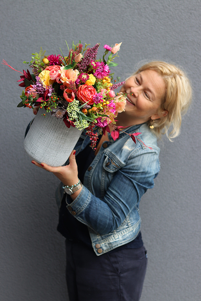 jesienna kompozycja kwiatowa, Morenna, wys.50cm 