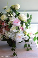 Karolitta, komplet dekoracji nagrobnych, kompozycja + bukiet