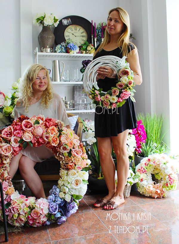 dekoracyjny, ogromny wieniec Tendom, śr.80cm