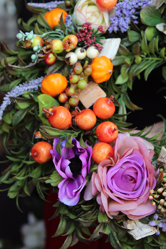 cudowny wianek dekoracyjny Salamandra, śr.35cm  