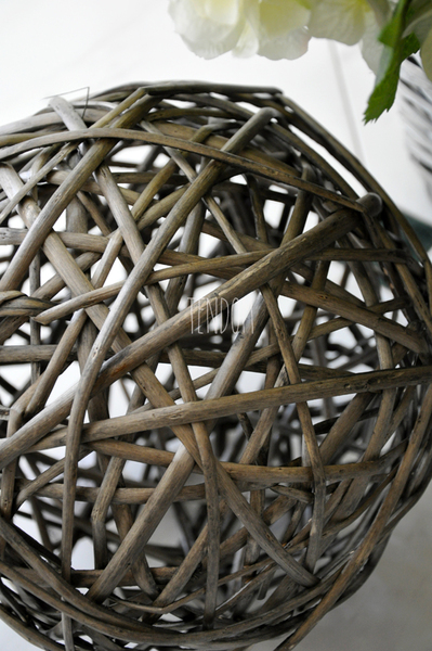 kula wiklinowa szara, śr. 23cm