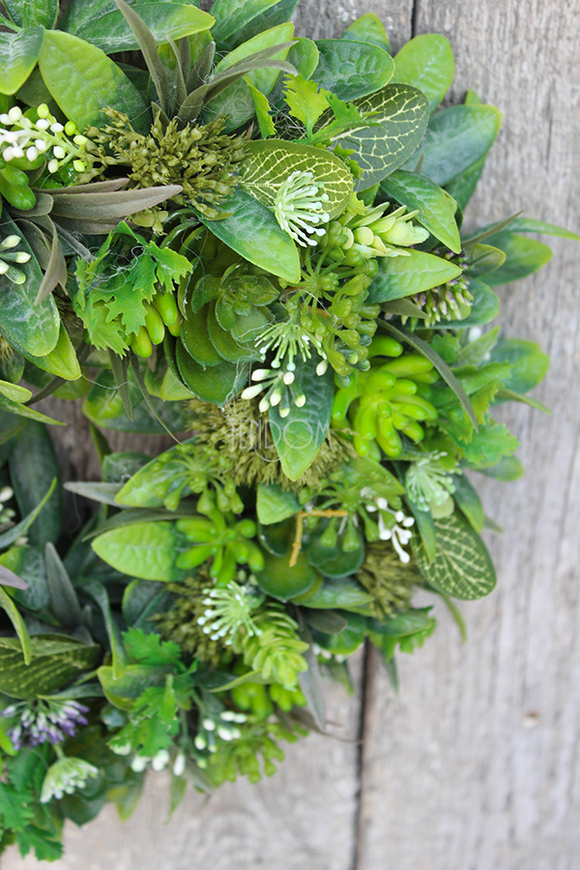 Ziołowy wianek dekoracyjny, śr.32cm