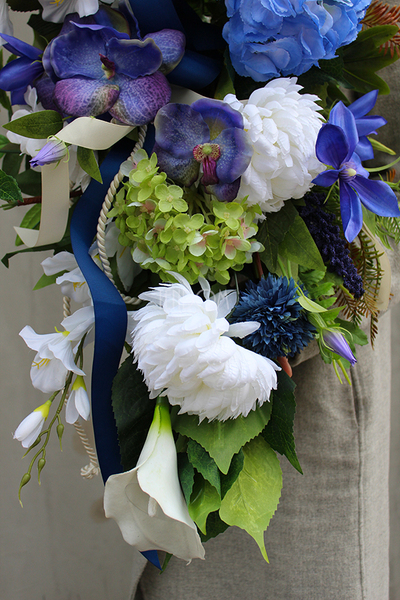 bukiet / dekoracja nagrobna do wazonu Diana, dł.70cm