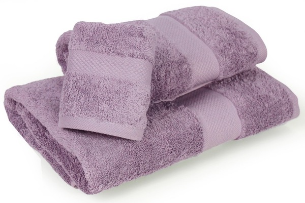 bawełniany ręcznik Carmen lila, wym.50x100cm