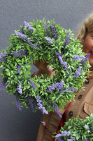 komplet lawendowych wianków, Prowansja, wym.30cm