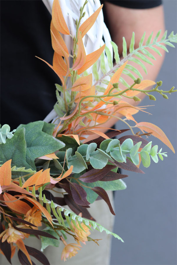 bajeczny wianek na drzwi ze storczykiem, Orchid Fall, śr.55cm 