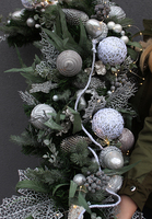 Silver Moon, gęsta girlanda świąteczna, dł.150cm 