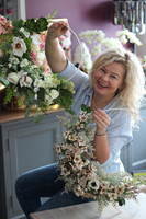 Belissa, subtelny wianek na drzwi, śr.54cm