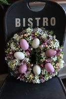 Lumano, wielkanocny wianek na drzwi / stroik na stół z jajkami, śr.32cm