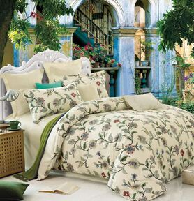 Anafi, piękna bawełniana pościel, 200x220cm + dwie poszewki 50x70cm