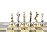 ekskluzywne szachy metalowe, Renesans, wym.36x36cm 