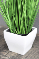 Macarena in White sztuczna trawa w donicy, wys.140cm 