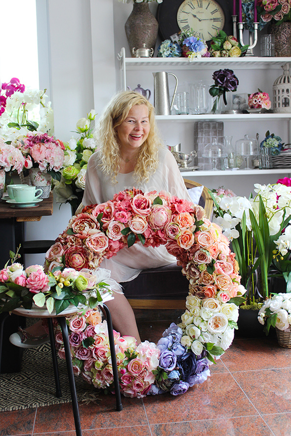 dekoracyjny, ogromny wieniec Tendom, śr.80cm