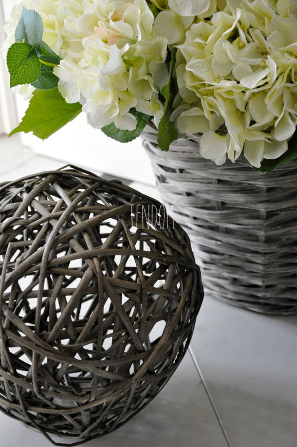 kula wiklinowa szara, śr. 23cm