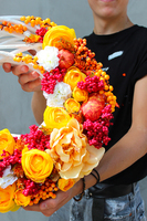 piękny wianek na drzwi Słoneczna Jesień, śr.38cm 