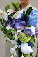 bukiet / dekoracja nagrobna do wazonu Diana, dł.70cm