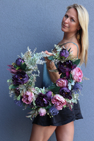 Maestro Subtelle, wyjątkowy wianek na drzwi na obręczy, śr.50cm