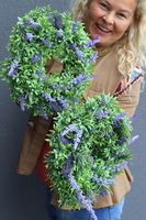 komplet lawendowych wianków, Prowansja, wym.30cm