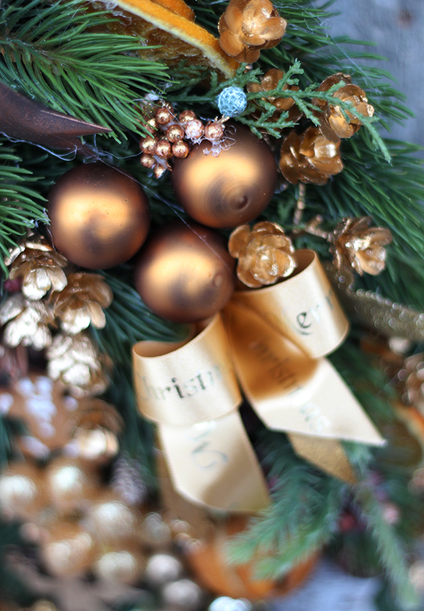 Alani, zjawiskowy bożonarodzeniowy wianek, śr.48cm  