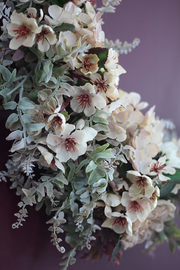 Iluminacja, subtelny wianek na drzwi, śr.57cm