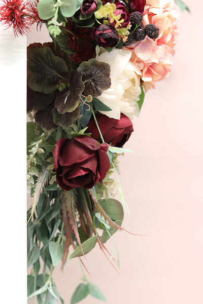 dekoracyjna narożna girlanda, Bordolina, wym.120x100cm