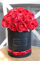 elegancki flowerbox na prezent, Pokochaj Mnie, wys.36cm