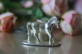 Cavallo, posrebrzany pojemnik na wykałaczki, wym.4.5x3.5x6cm