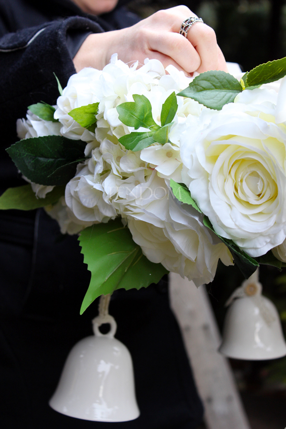 wianek podwieszany wiosenny Dzwoneczki, śr.50cm