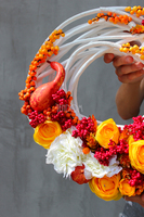 piękny wianek na drzwi Słoneczna Jesień, śr.38cm 