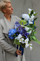 bukiet / dekoracja nagrobna do wazonu Diana, dł.70cm