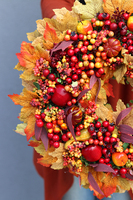 Od Ręki. Jesienny wianek na drzwi, Jesień Jest Piękna, śr.38cm   