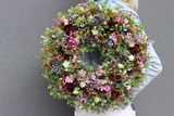atrakcyjny kwiatowy wianek, Jollena, śr.47cm