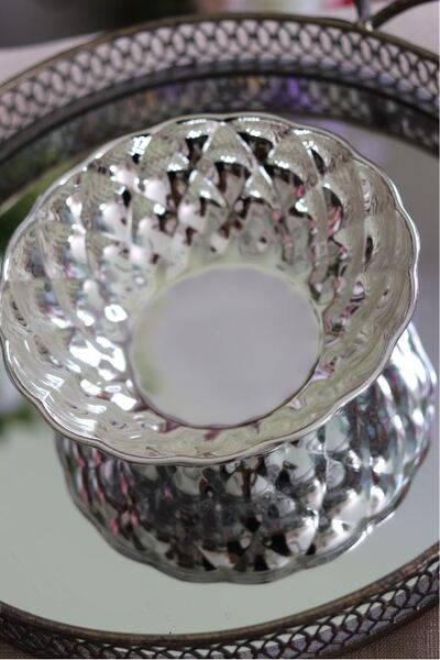 Havana, elegancka metalowa miseczka, wym.6x16cm