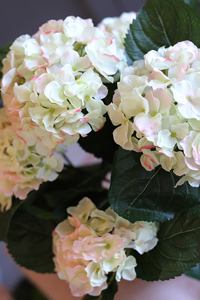 doniczkowa hortensja Jasnozielona, wysokiej jakości sztuczne kwiaty, wys.40cm