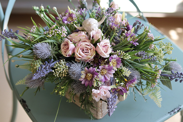 kompozycja kwiatowa, Angelo Sipreme, wym.23x38cm