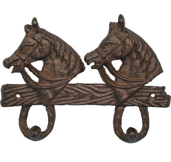Wild Horses A, żeliwny wieszak, wym.14x18cm